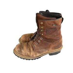 Red Wing Irish Setter Men's Brown Leather Steel‎ Toe Work Boots Ankle 10.5